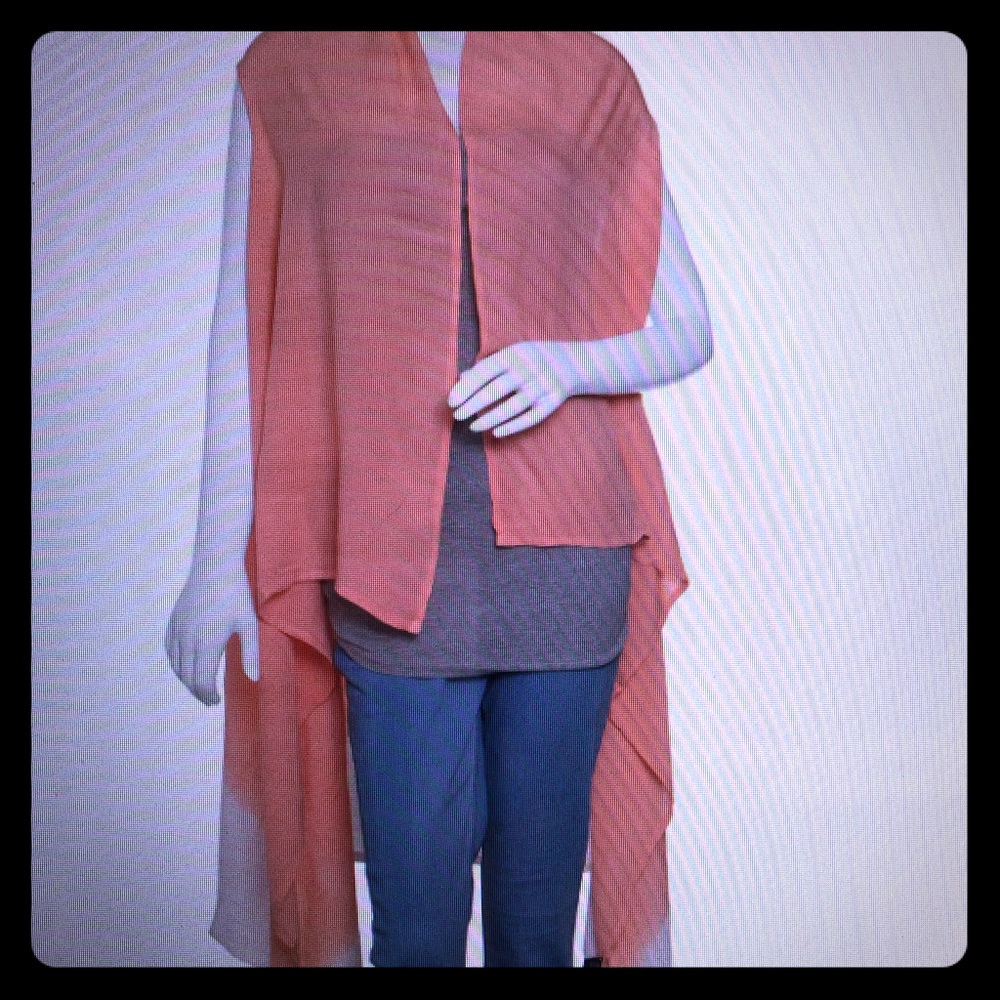BEAUTIFUL CORAL SHRUG